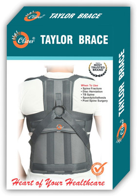 Oliver Taylor Brace Urbane Back Dorso Lumbar Spinal Support Belt Posture Lumbar Support Posture Corrector(Grey)