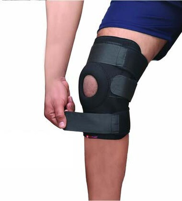 Witzion Functional Knee Support Open Patella Hinge Knee Support Knee Pain, Gym Arthritis Knee Support(Black)
