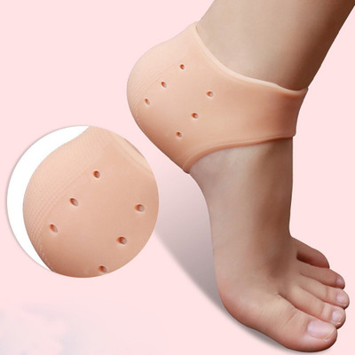 TGOPIT Moisturizing Silicone Gel Heel Socks Protector Anti-slip Foot Care Skin Heel Support