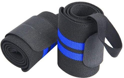 KAMPALA Wrist Wrap Gym Training Exercise Hand Band with Adjustable Size (1 Pair SS03) Wrist Support(Multicolor)