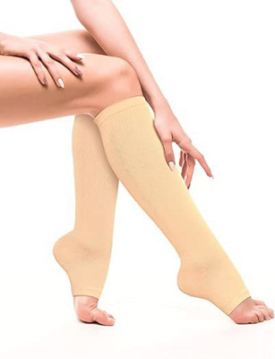 KUDIZE Compression Stockings for Varicose Veins Medical Grade Stockings for Pain Relief Knee Support(Beige)