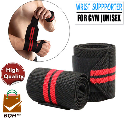 BQH Wrist Support with Thumb Loop Strap for Gym Band for Men & Women Wrist Support