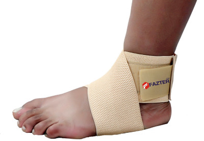 FAZTTER Premium Adjustable Elasticized-Fabric Adjustable Ankle Binder - Universal Ankle Support(Beige)