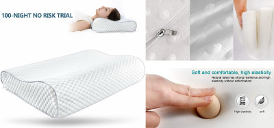RUSHABH ENTERPRISE Memory Foam Nature Sleeping Pillow Pack of 1(White)