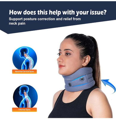 Jarvis Cervical Collar Soft with Support for neck pain neck support for pain relief Neck Support(Grey)