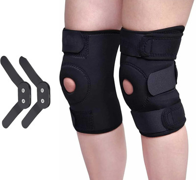 Selva Durable Hinge Side Comfort (Neoprene)(Pair) Knee Support(Black)
