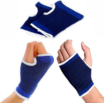 FlyTouch Protective Palm Elastic Gym Wrist Brace Support Hand Support(Blue)