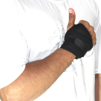 K SQUARIANS Wrist Brace With Thumb Neoprene Wrist Wraps For Men & Women, Gym & Sports Wrist Support(Black)