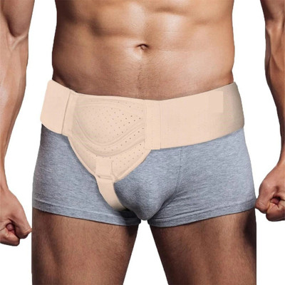 healthnode Hernia belt inguinal hernia support belt Pain Relief With Compression Pads Supporter(Beige)