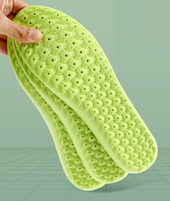 AlexVyan Honeycomb Design Men Soft Insole for IND9 & IND10 ( UK 45-46) Insole(Green, Black)