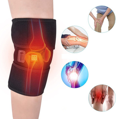 SWISS WONDER Knee Braces with 3 Adjustable Heat-settings Knee Support(Black)