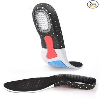 crewla Silicone Gel Insole Orthotic Arch Support Shoe Pad Insole