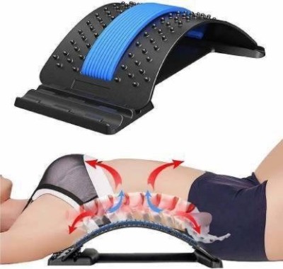 ALORNIKA Back Massager Lumbar Support Stretcher Relaxation Mate Spinal Pain Relieve Back Back / Lumbar Support(Black)