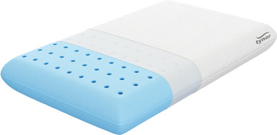 TYNOR Royale Ortho Memory Pillow, Firm Memory Foam Solid Orthopaedic Pillow Pack of 1(White)