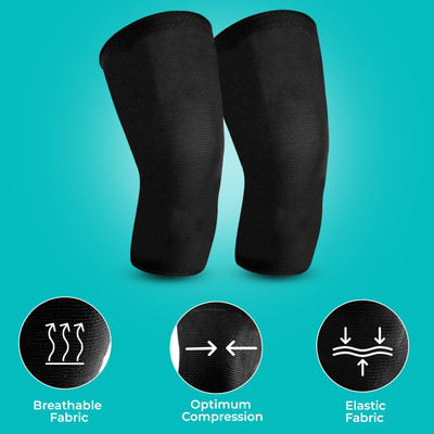 Balrakaaa NB_S_Arthritis Pain Relief,Workout,Exercise Knee Cap for Joint PainCRY1516 Knee Support(Black)