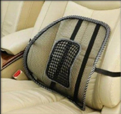 SOMUDEE Car Seat Chair Massage Back Lumbar Support Mesh Ventilate Cushion Pad Back / Lumbar Support(Black)