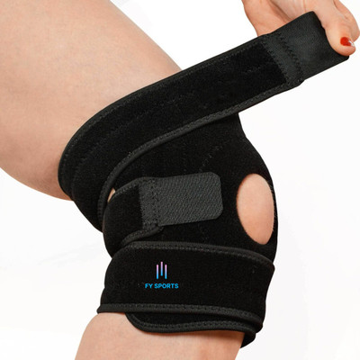 Mulkraj Ortho Adjustable Knee Support Cap for KneeWomen & Men-1 Pack for Knee Pain354 Knee Support(Black)