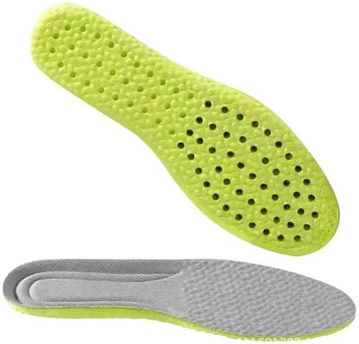 AlexVyan Adjustable Men Soft Insole for (UK 40-46) Shoe Inserts for Work & Casual Insole(Green, Grey)