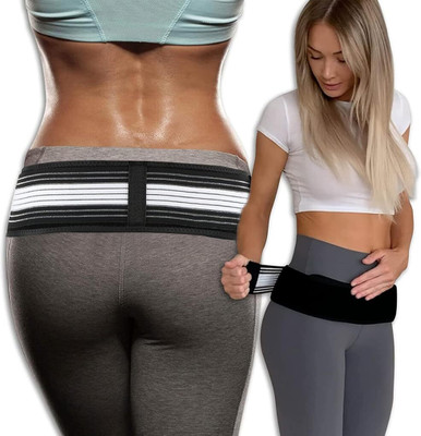 maycreate Sacroiliac Joint Support Belt for Pain Relief Regular Back / Lumbar Support(Black)