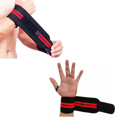 karanja 83736 Weightlifting Training Hand Band GYM Band Hand Wrist Wrap (Pack of 2) Abdominal Belt