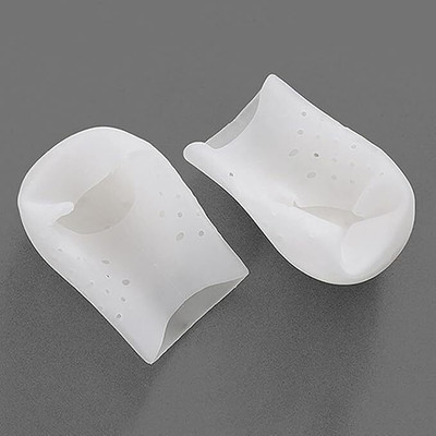 Aksh Invisible Height Booster Socks Insoles Increase Socks Heel Pads Silicone Insole(White)