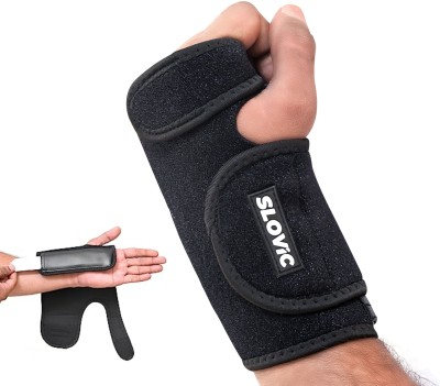 SLOVIC Wrist Support | Hand Support | Hand Brace for Pain Relief | Left Hand Wrist Support(Black)