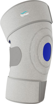 TYNOR Knee Wrap (Neoprene), Grey, XXL, 1 Unit Knee Support(Grey)