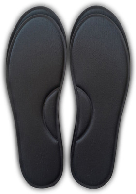 GEJUFF Size-10 Pack -2 Pair Memory Foam Shoes Soles Comfortable Arch Supports Heel Foot Support(Black)
