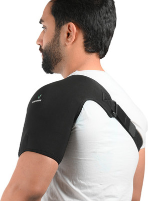K SQUARIANS Shoulder Support Neoprene Universal Size Shoulder Support(Black)