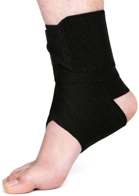 GymWar Ankle wrap support Ankle compression wrap Adjustable ankle wrap Ankle Support(Black)