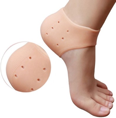 Masox Store Silicon Gel Heel Protector Moisturizing Heel Sock for Repair Dry Cracked Skin K2 Heel Support