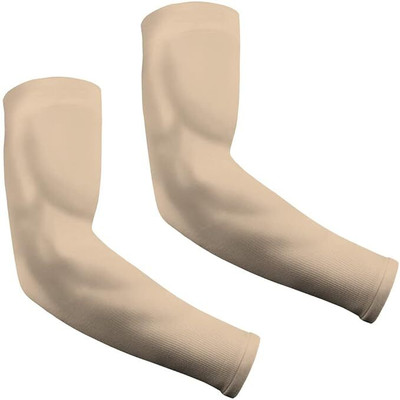 VRUGRA 2 Pairs UV Sun Protection Unisex Arm Sleeves Elbow Support