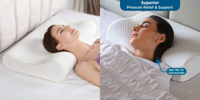 PRATIK MARKETING Memory Foam Alphanumeric Sleeping Pillow Pack of 367(White)