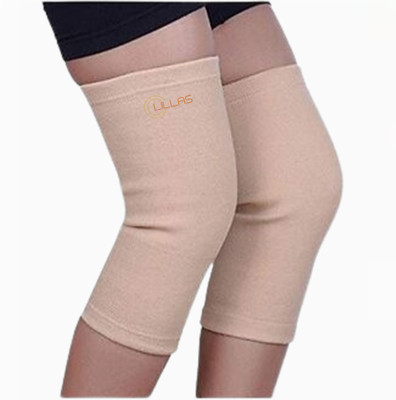 lillas Knee Cap with Cotton knit lining inside |Extra skin comfort |Set of 1Pair Size-S Knee Support(Beige)
