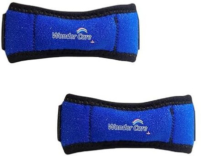 Wonder Care Neoprene Knee Brace with Silicone Gel Pads, Patella Tendon Support Strap(1 pair) Knee Support(Black)