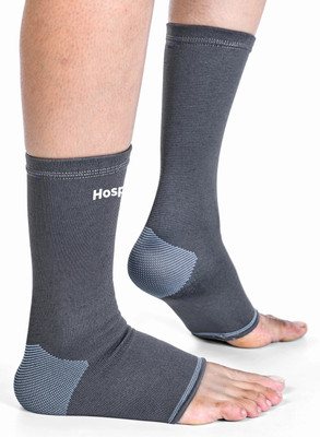 HOSPIKART Ankle Compression Sleeve, Ankle protector for Men & Women, for Heel Pain Relief Ankle Support(Grey)