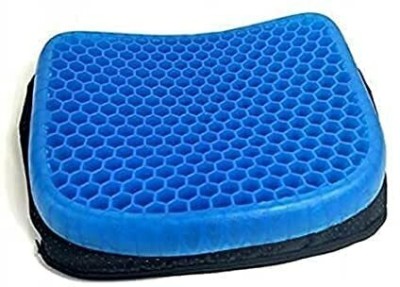 NIMYANK egg Seater Gel Cushion, Seat Flex Pillow, Gel Silicon Seat Back / Lumbar Support(Blue)