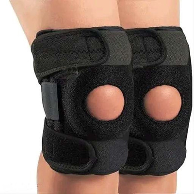 Lofstar Original Magnetic Knee Cap with Open Patella for Arthritis, Pain Relief Black Knee Support