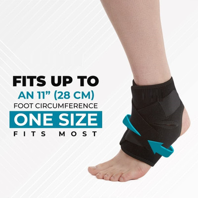 Rich Club Free Size Adjustable Brace for Injury and Pain Ankle Support Ankle Support(Black)