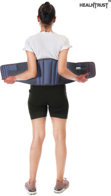 healntrust Lumbo Sacral Belt LS For Back Support Pain Relief belt For Men & Women Back / Lumbar Support(Beige)