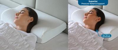 ANUSHKA ENTERPRISE Memory Foam Animals Sleeping Pillow Pack of 1(White)