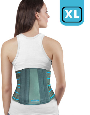 Aurum Elastic Contoured LS Belt For Lower Back Pain Relief, Slip Disc, Unisex, S Size Back / Lumbar Support(Grey)