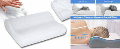 HIRUSH ENTERPRISE Memory Foam Fruits Sleeping Pillow Pack of 1(White)