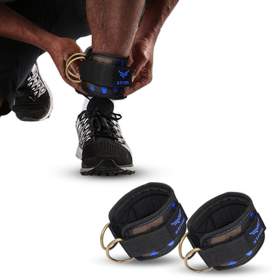Xtrim LoopX Dura Lift-Stylish Polyester Ankle Straps for Workout Ankle Support(Blue)