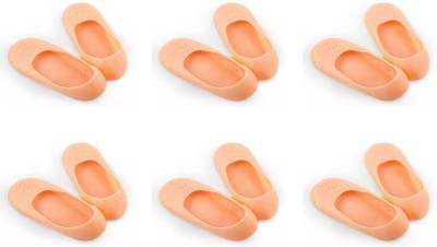 AapkieKart Anti Crack Full Foot Protector Gel CushionPad Moisture PainRelief Imported 6Pair Foot Support(Beige)