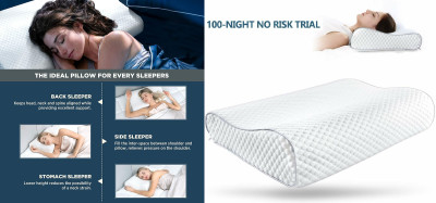RUSHABH ENTERPRISE Memory Foam Birds Sleeping Pillow Pack of 1(White)
