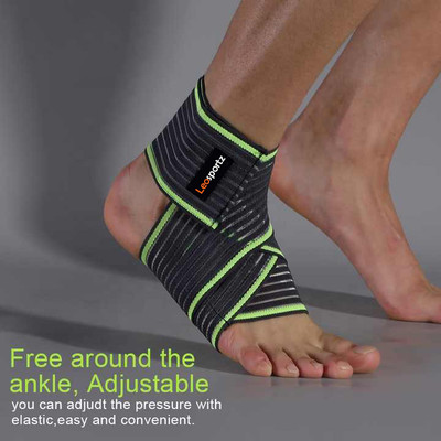 Leosportz Free Size Adjustable Brace for Injury and Pain Ankle Support
