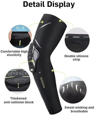 Leosportz (pack of 1) Arm Sleeves for Riders with Protection Pads - Elbow Sleeves Elbow Support(Multicolor)