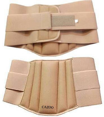 Mulkraj N-Abdominal Support Belt Binder after C-Section Delivery tummy reduction fo-59 Back / Lumbar Support(Beige)