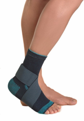 Dyna Comfort Ankle Binder with Elastic Strap Ankle Support(Black)